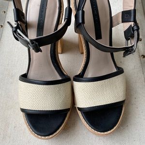 Zara Size 6.5 Block Heel